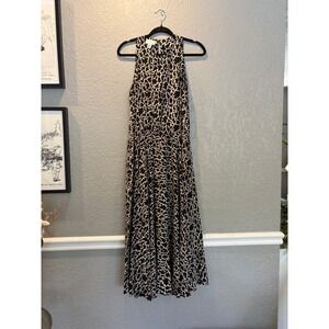 Vintage Silk St. Gillian Dress Cowl Neck Sleeveless Midi Pockets Size 8